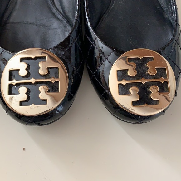 Tory burch black Quinn ballet flats 8.5 - Picture 3 of 7